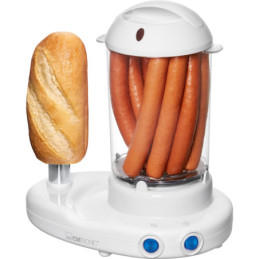 Clatronic Hot Dog Maker tojásfőzővel 3420 EK N fehér, 380 watt, 14 kolbászhoz vagy 6 tojáshoz